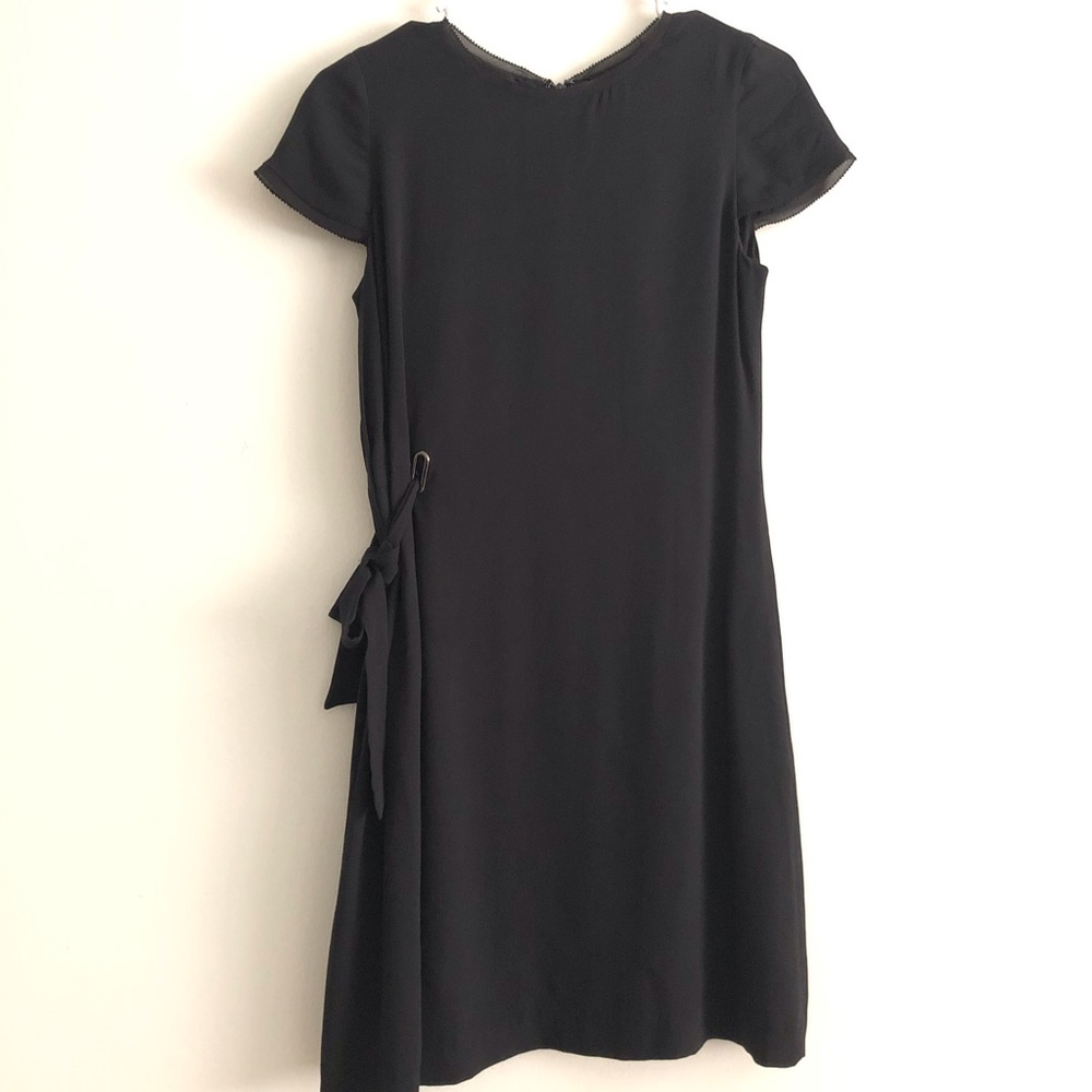 Black Dress with Bow Tie